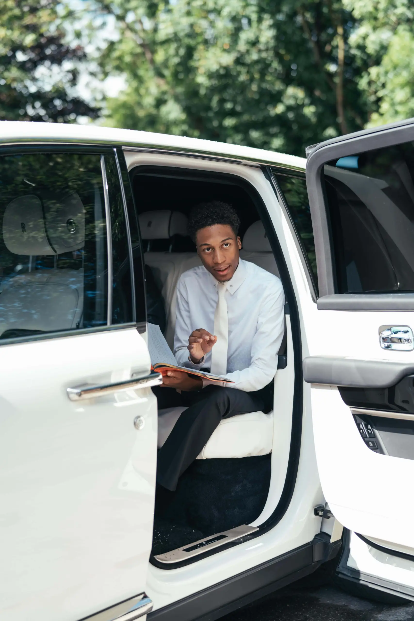 Uebert Angel Jr. arriving for ministry